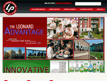 Tablet Screenshot of leonardpaper.com